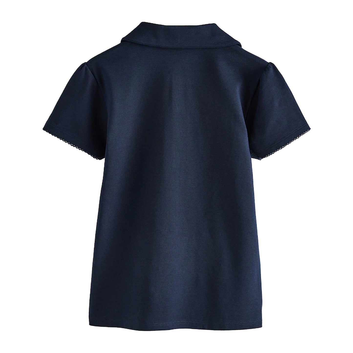 Navy - Back - Clarks Girls Short-Sleeved Polo Shirt (Pack of 3)