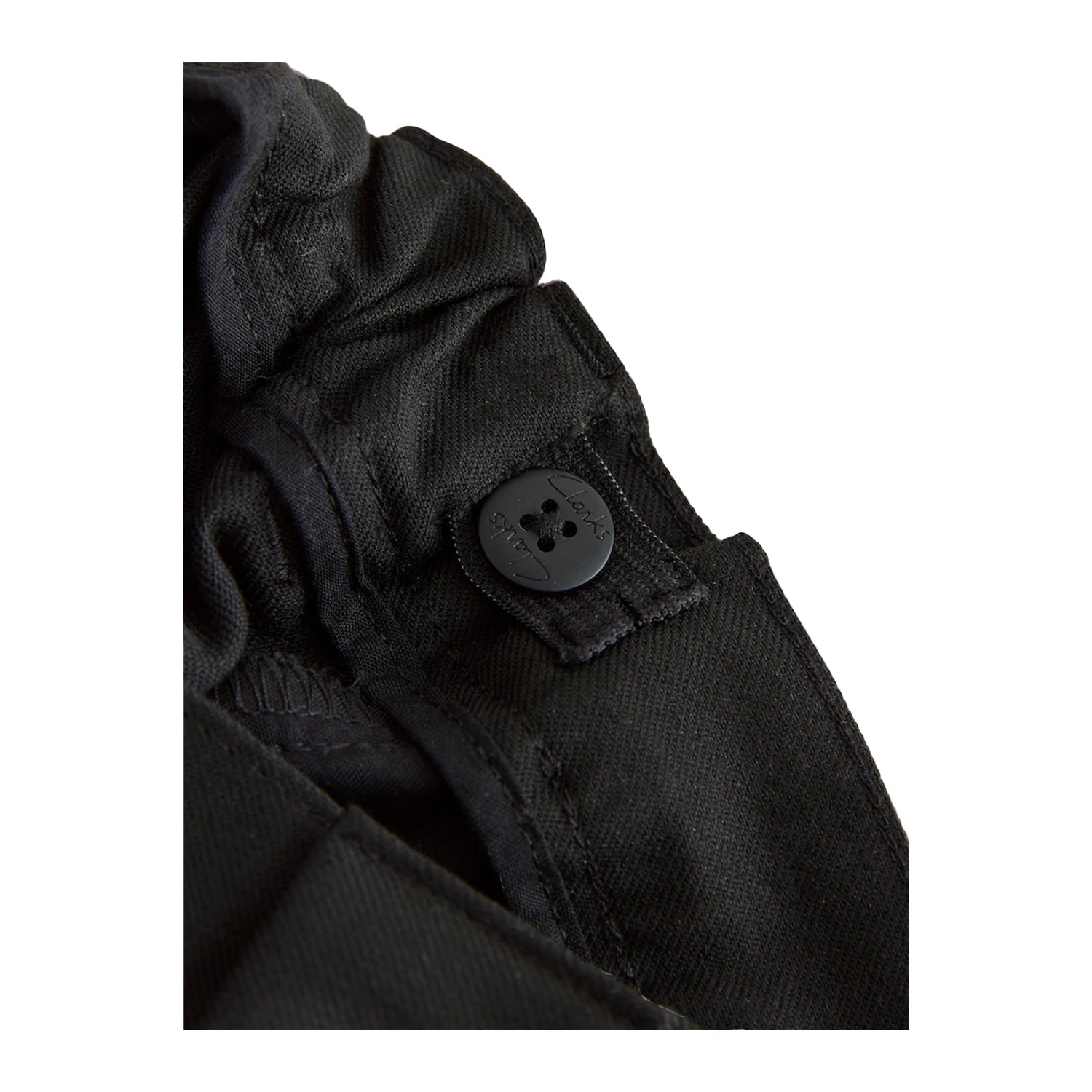 Black - Pack Shot - Clarks Boys Regular School Shorts (Pack of 3)