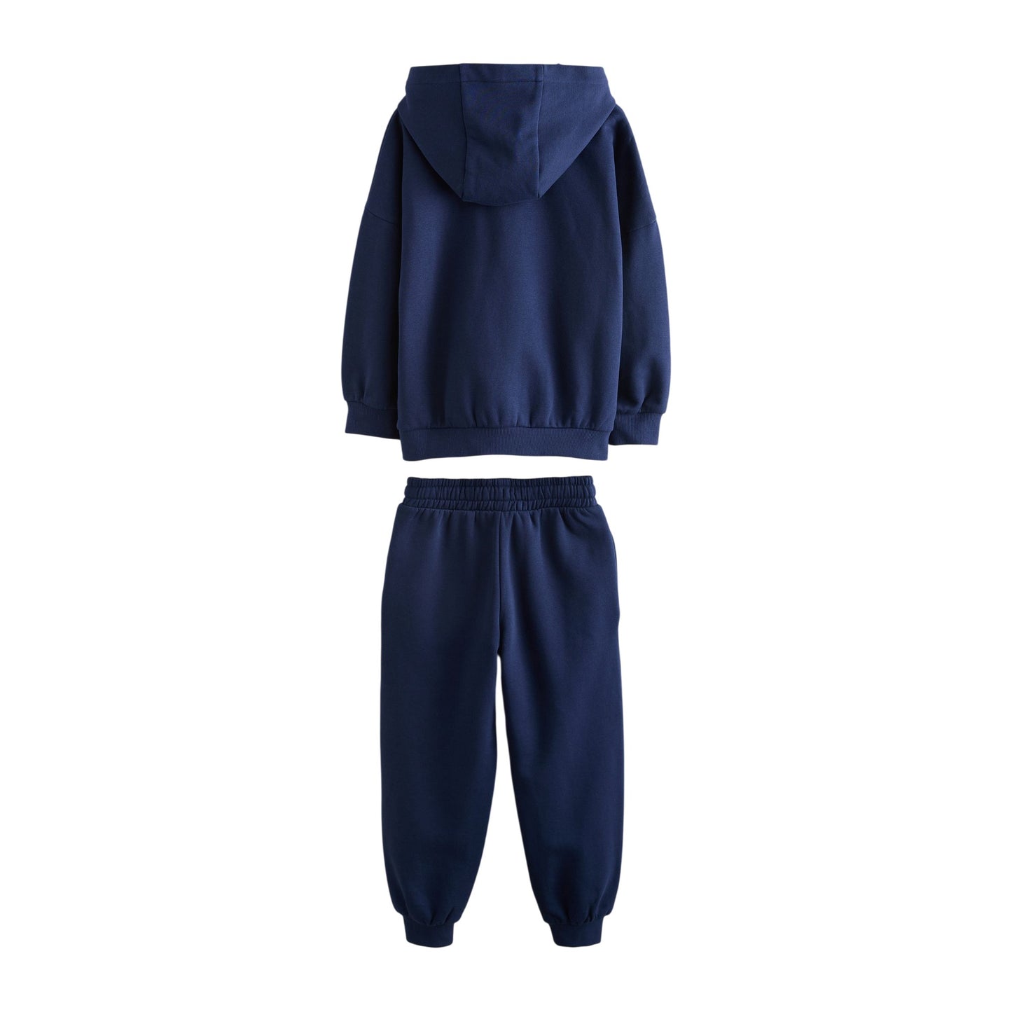 Navy - Back - Clarks Boys Embroidered Logo Oversized Hoodie And Joggers Set