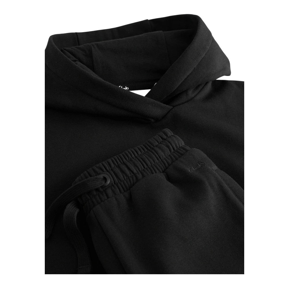 Black - Side - Clarks Boys Embroidered Logo Oversized Hoodie And Joggers Set
