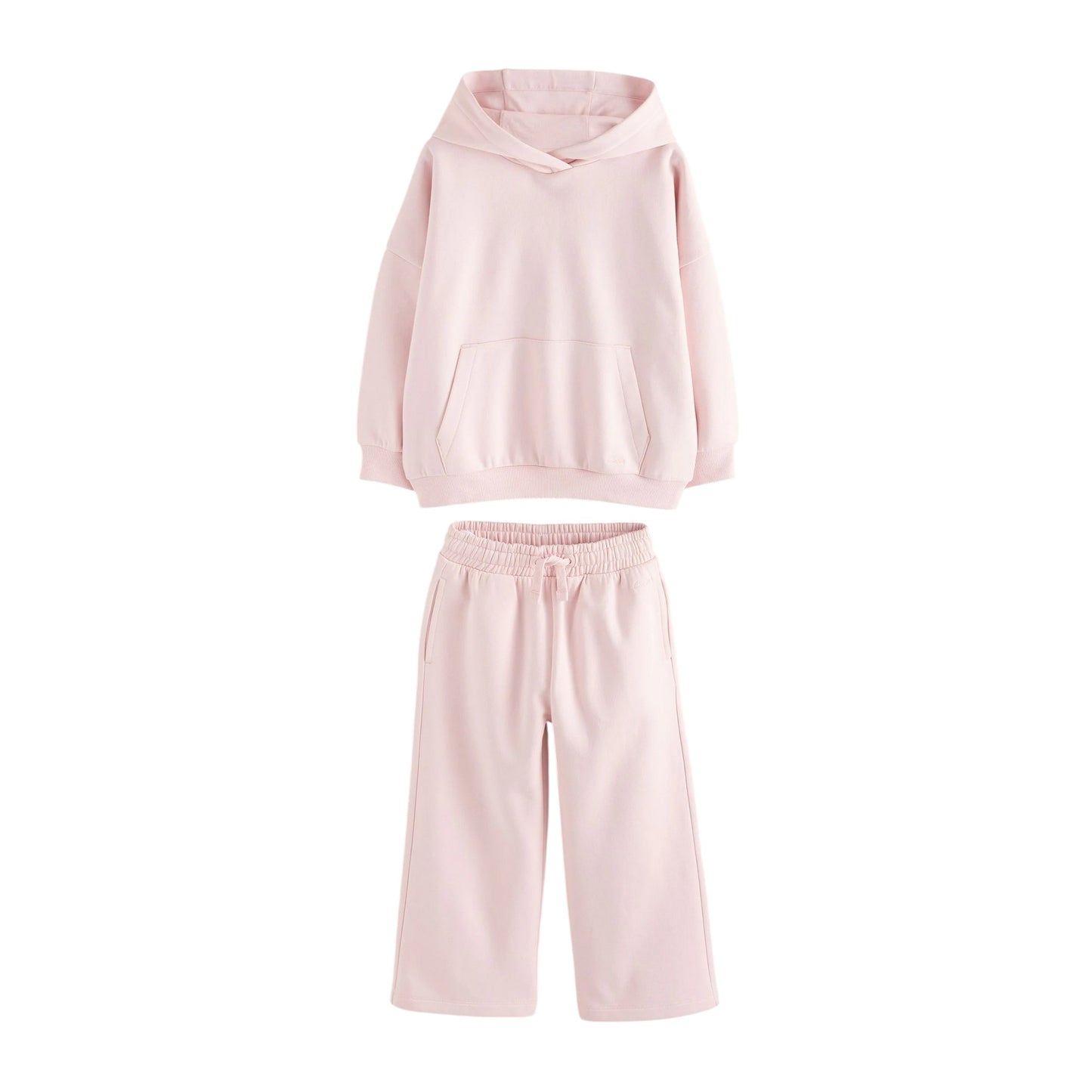 Pink - Front - Clarks Girls Wide Leg Oversized Hoodie And Joggers Set