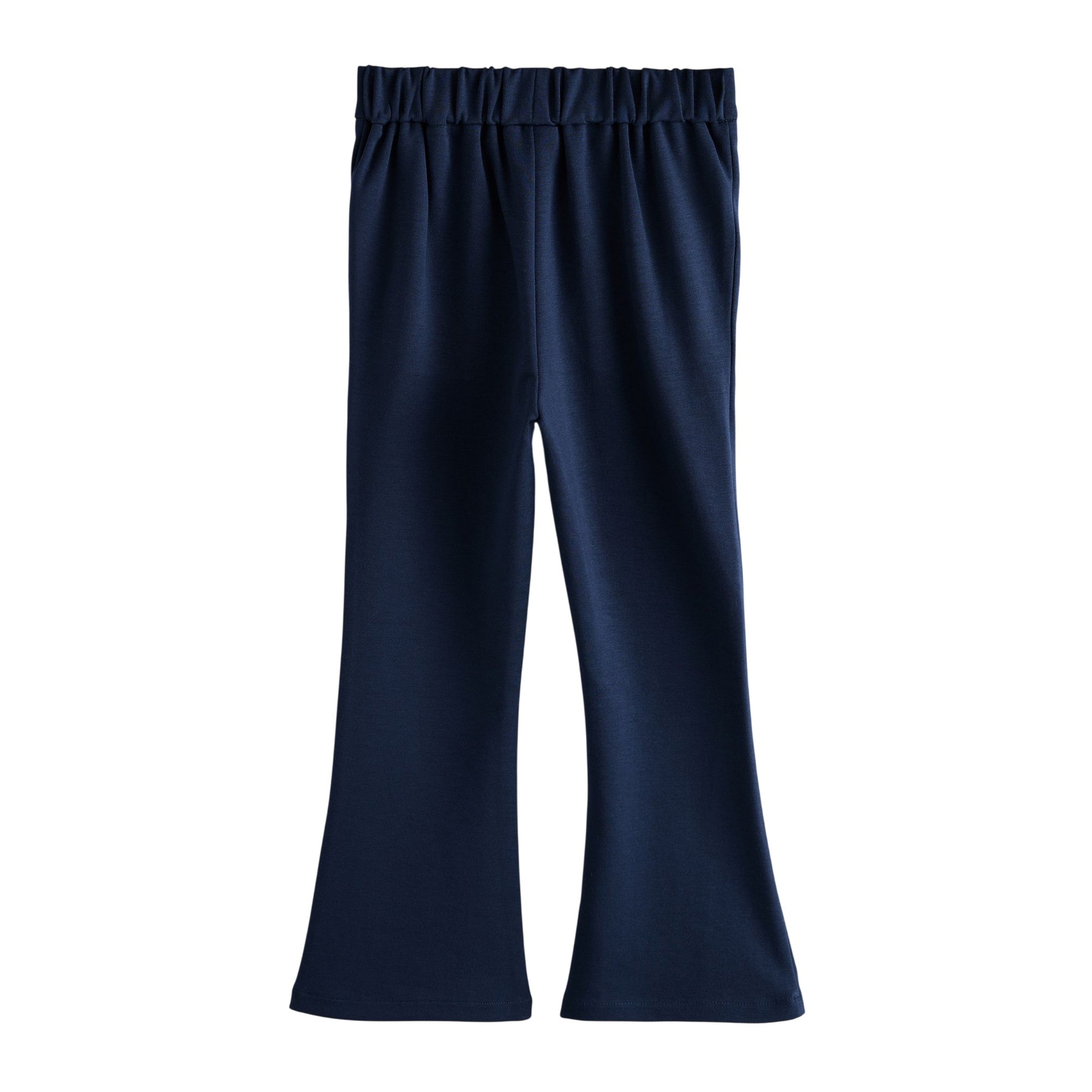Navy - Side - Clarks Girls Flared Trousers (Pack of 2)