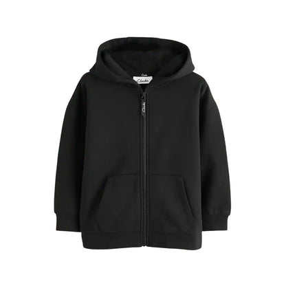 Black - Back - Clarks Boys Embroidered Logo Full Zip Hoodie (Pack of 2)