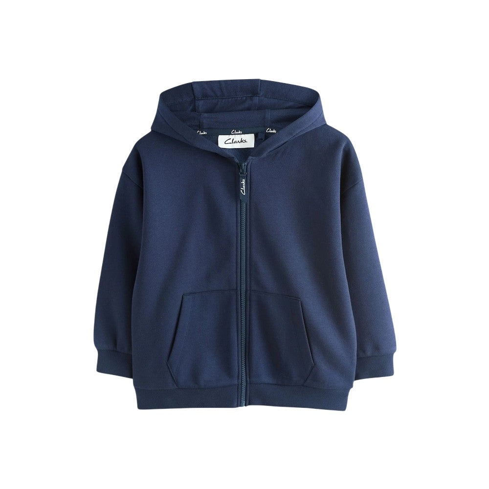 Multicoloured - Side - Clarks Boys Embroidered Logo Full Zip Hoodie (Pack of 3)