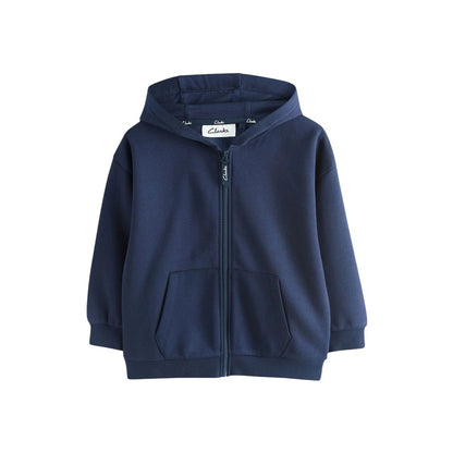 Multicoloured - Side - Clarks Boys Embroidered Logo Full Zip Hoodie (Pack of 3)