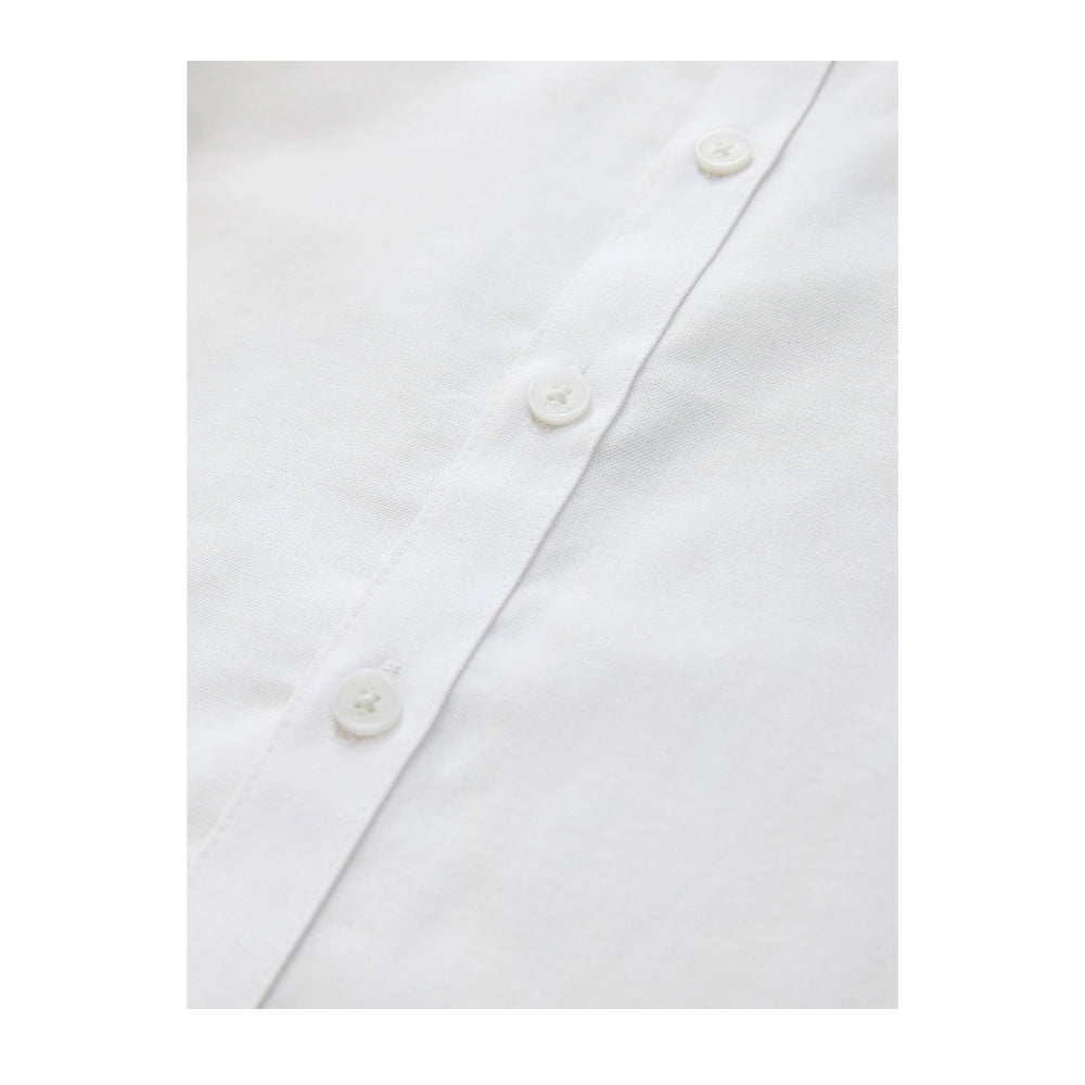 White - Lifestyle - Clarks Boys Oxford Short-Sleeved Shirt