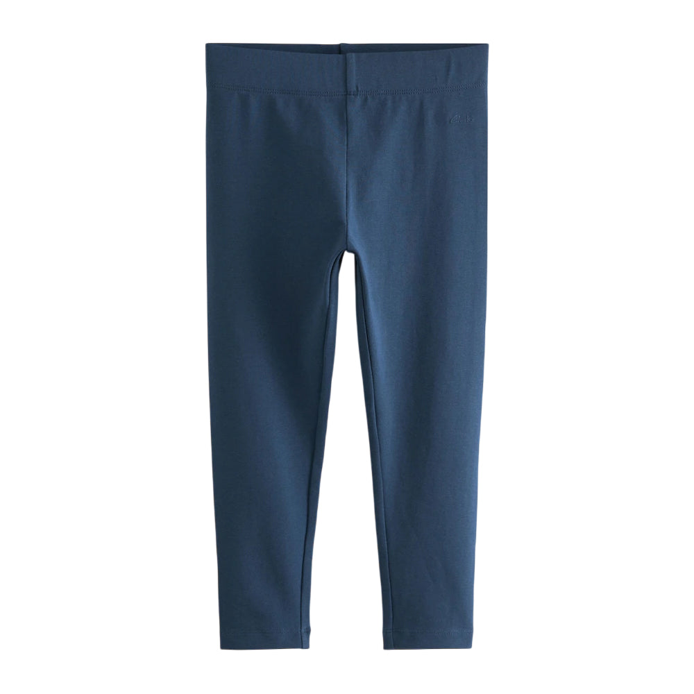 Navy - Back - Clarks Girls Jersey School Leggings (Pack of 3)