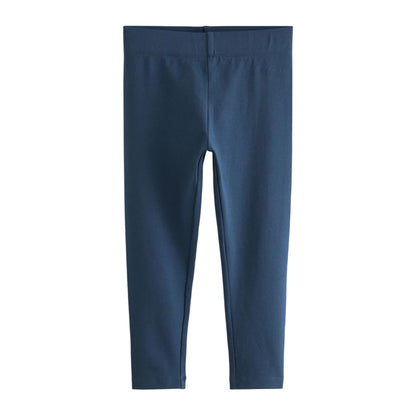 Navy - Back - Clarks Girls Jersey School Leggings (Pack of 3)