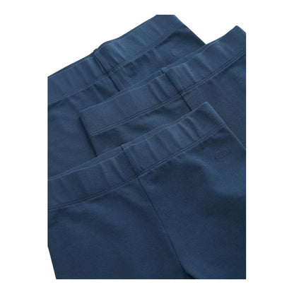 Navy - Side - Clarks Girls Jersey School Leggings (Pack of 3)