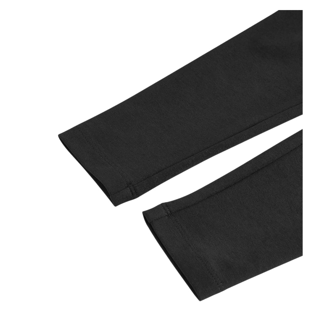 Black - Side - Clarks Girls Jersey School Leggings (Pack of 3)