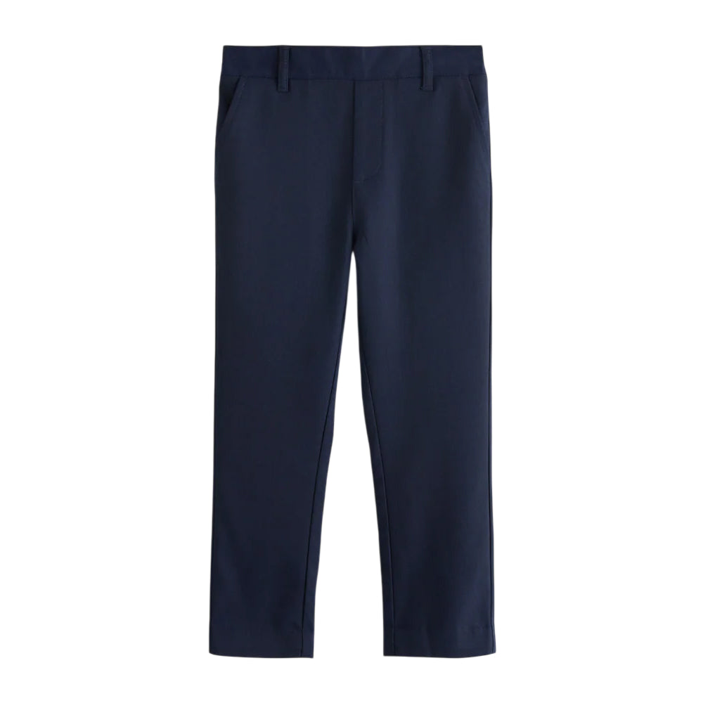 Navy - Back - Clarks Boys Plain Regular Trousers (Pack of 2)