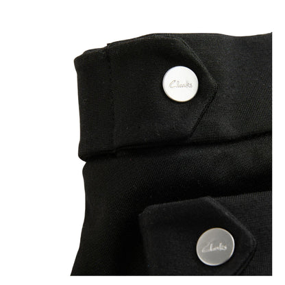 Black - Side - Clarks Girls Heart Pull-On Skater Skirt (Pack of 2)