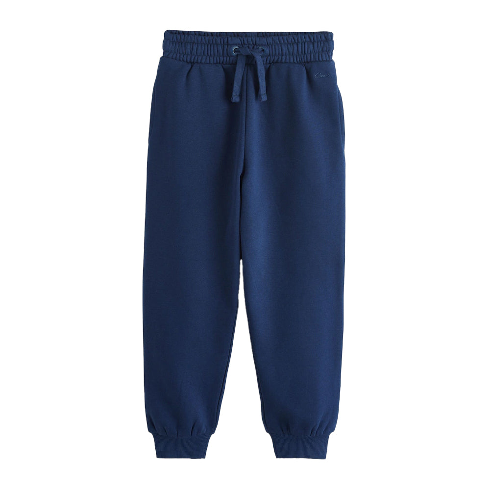 Navy - Side - Clarks Boys Plain Jogging Bottoms (Pack of 2)