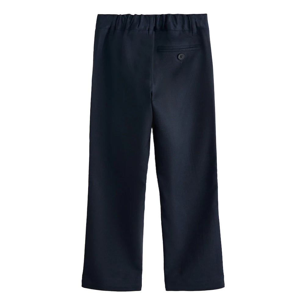 Navy - Back - Clarks Boys Slim School Trousers (Pack of 2)