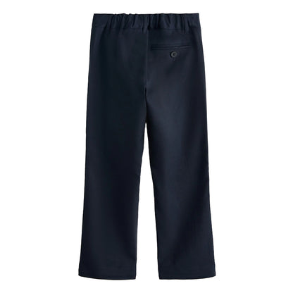 Navy - Back - Clarks Boys Slim School Trousers (Pack of 2)