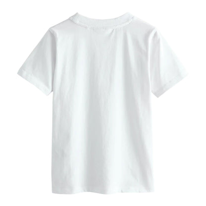 White - Back - Clarks Boys Embroidered Logo Relaxed Fit T-Shirt (Pack of 3)