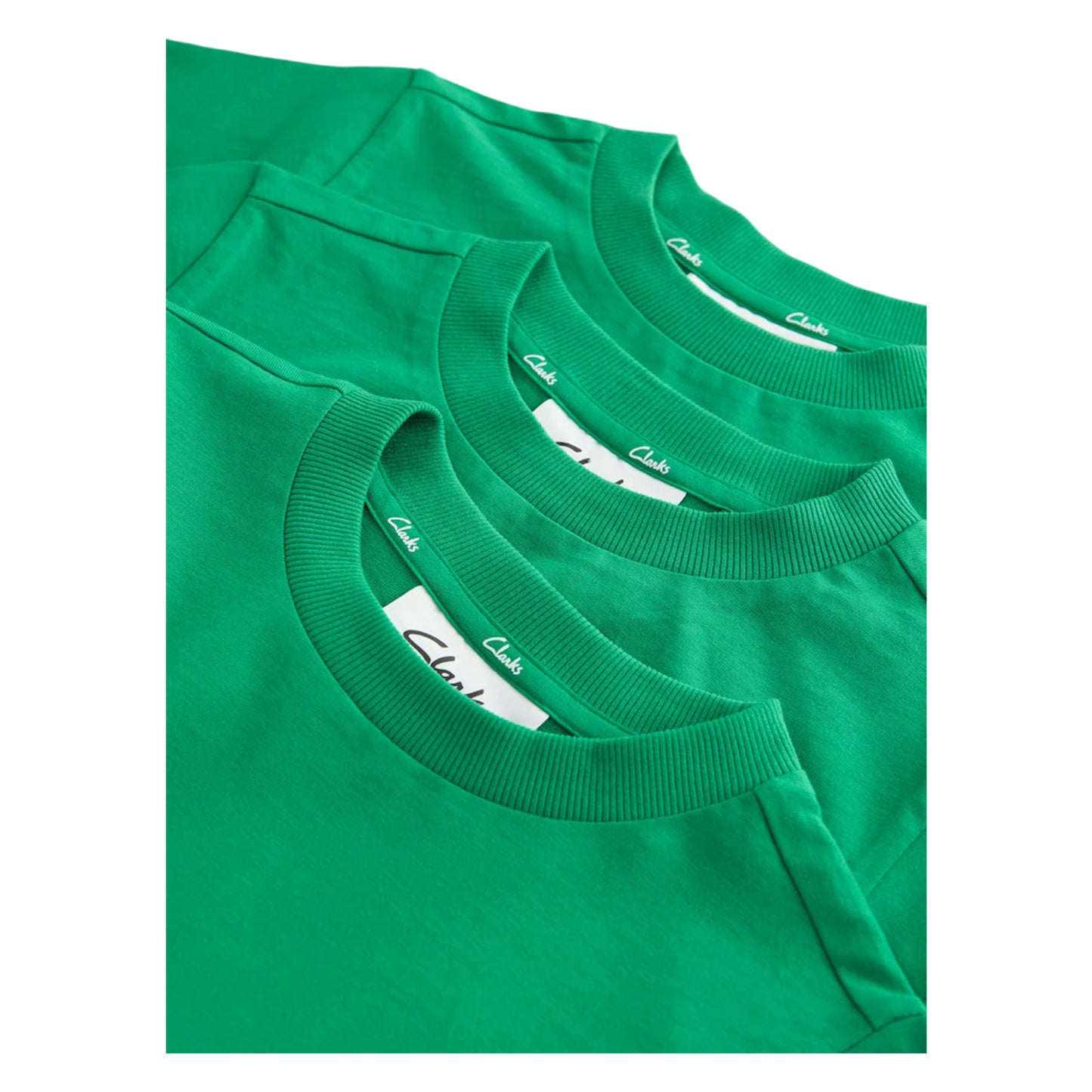 Green - Lifestyle - Clarks Boys Embroidered Logo Relaxed Fit T-Shirt (Pack of 3)
