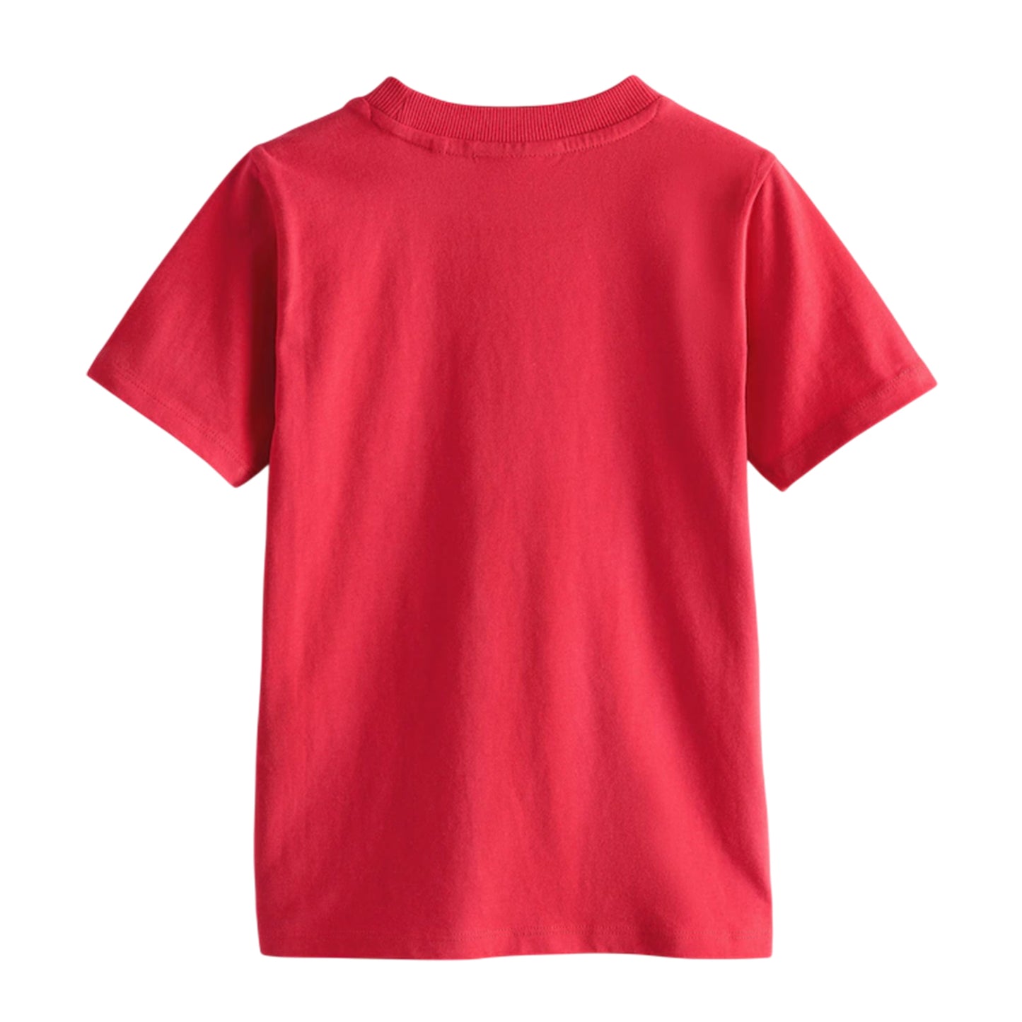 Red - Back - Clarks Boys Embroidered Logo Relaxed Fit T-Shirt (Pack of 3)