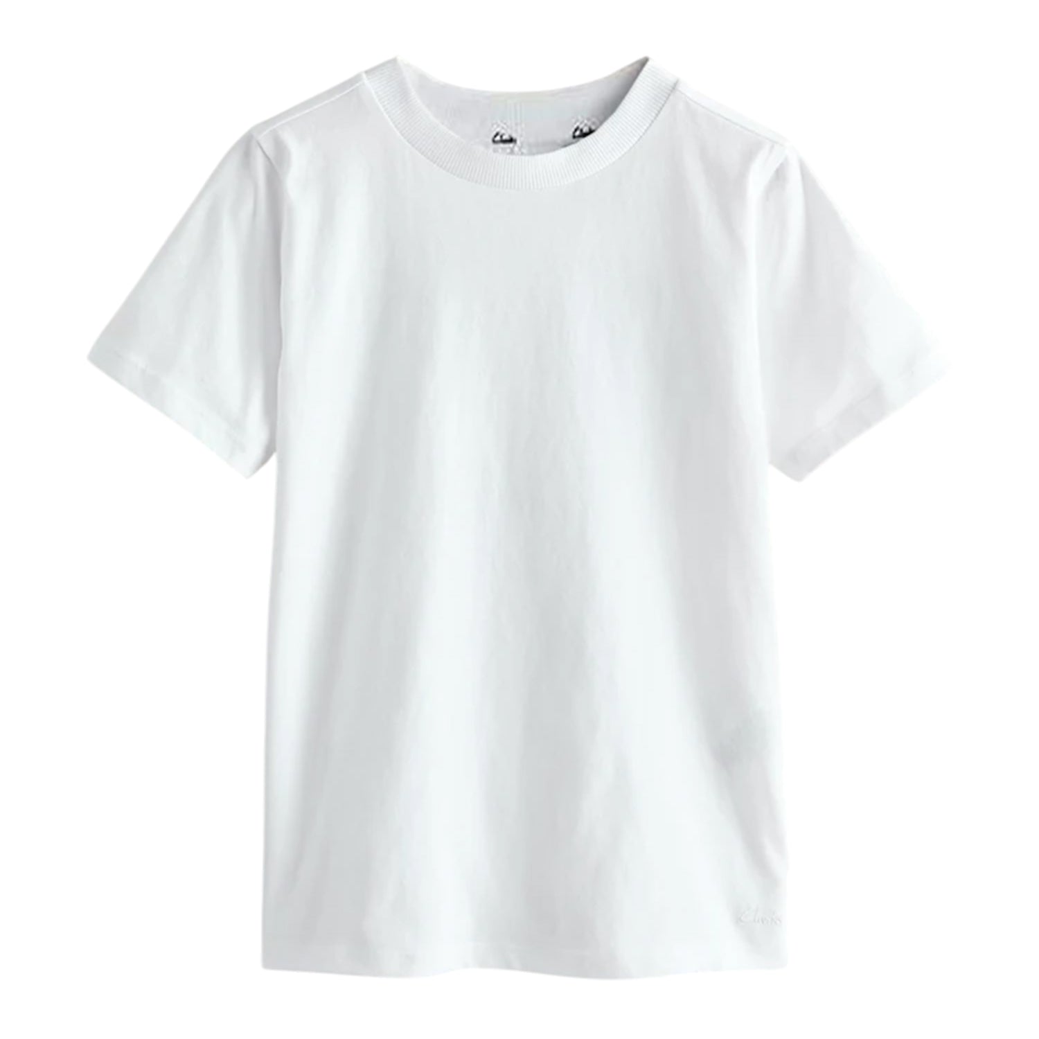 White - Side - Clarks Boys Embroidered Logo Relaxed Fit T-Shirt (Pack of 3)