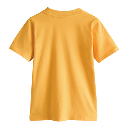 Yellow - Back - Clarks Boys Embroidered Logo Relaxed Fit T-Shirt (Pack of 3)