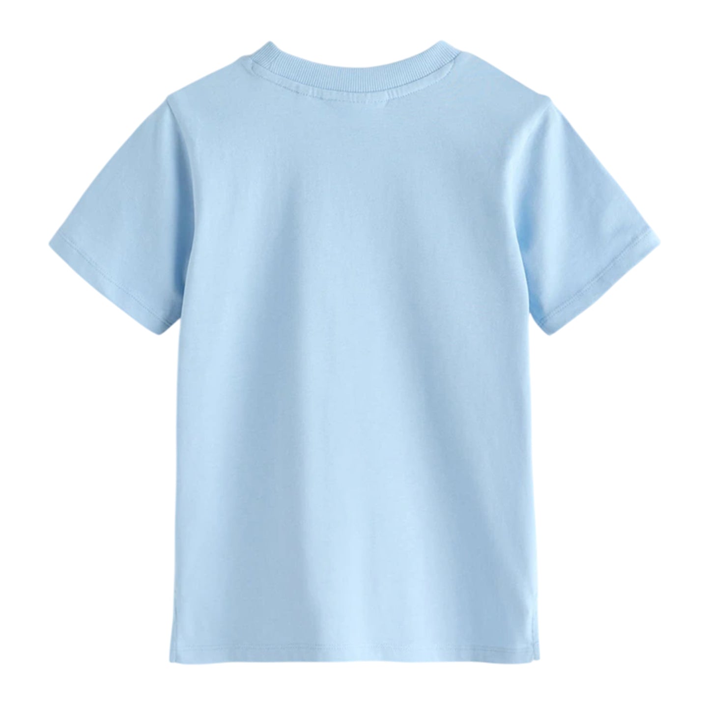 Blue - Back - Clarks Boys Embroidered Logo Relaxed Fit T-Shirt (Pack of 3)