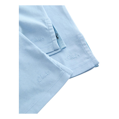 Blue - Lifestyle - Clarks Boys Embroidered Logo Relaxed Fit T-Shirt (Pack of 3)