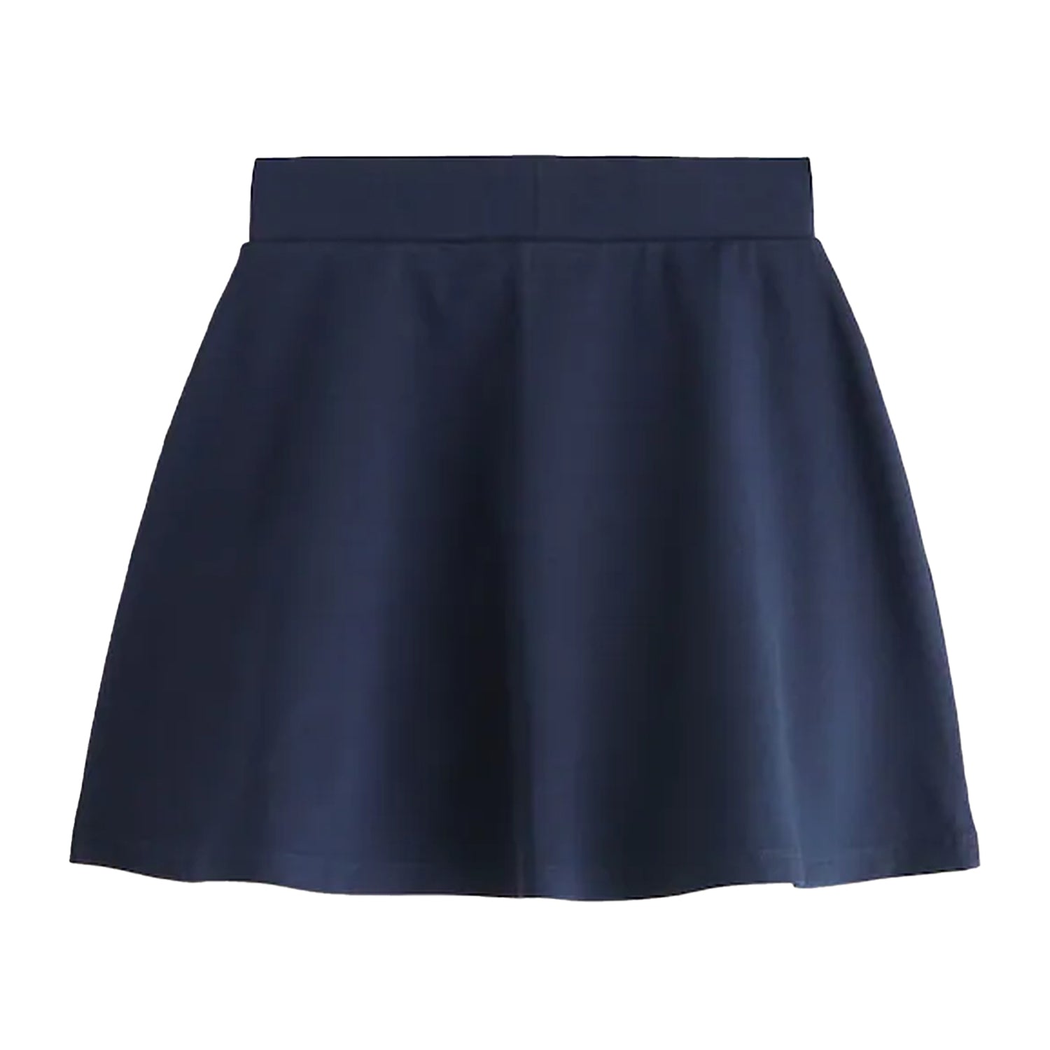 Navy - Back - Clarks Girls Jersey School Skort (Pack of 2)