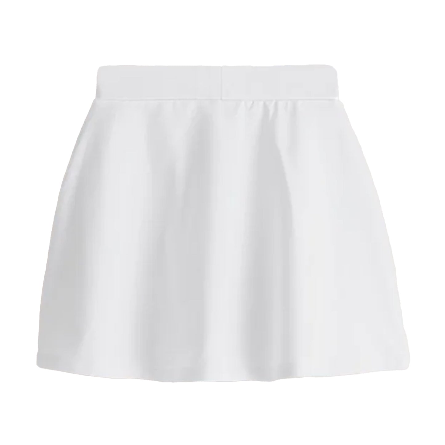 White - Back - Clarks Girls Jersey School Skort (Pack of 2)