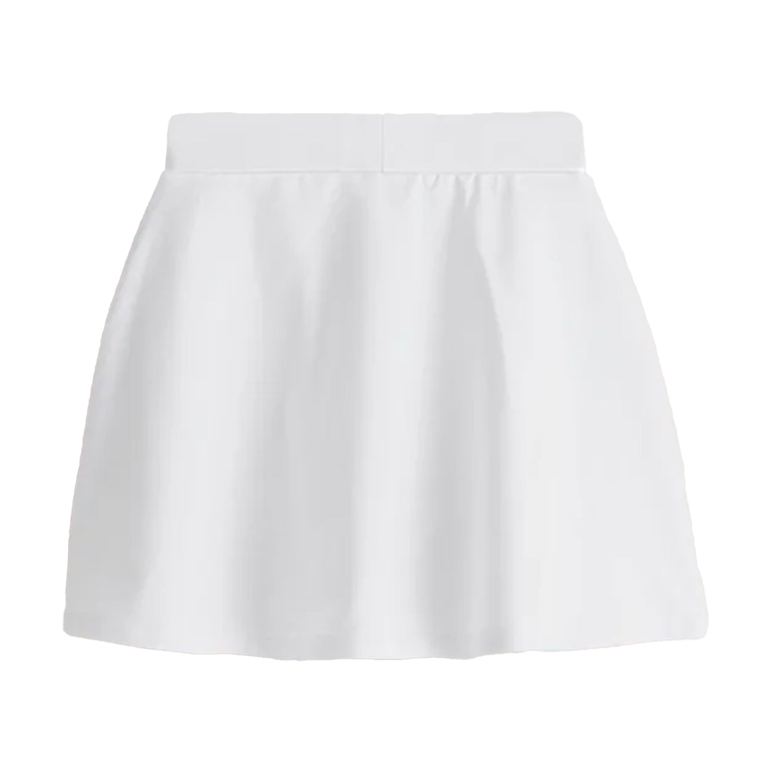 White - Back - Clarks Girls Jersey School Skort (Pack of 2)