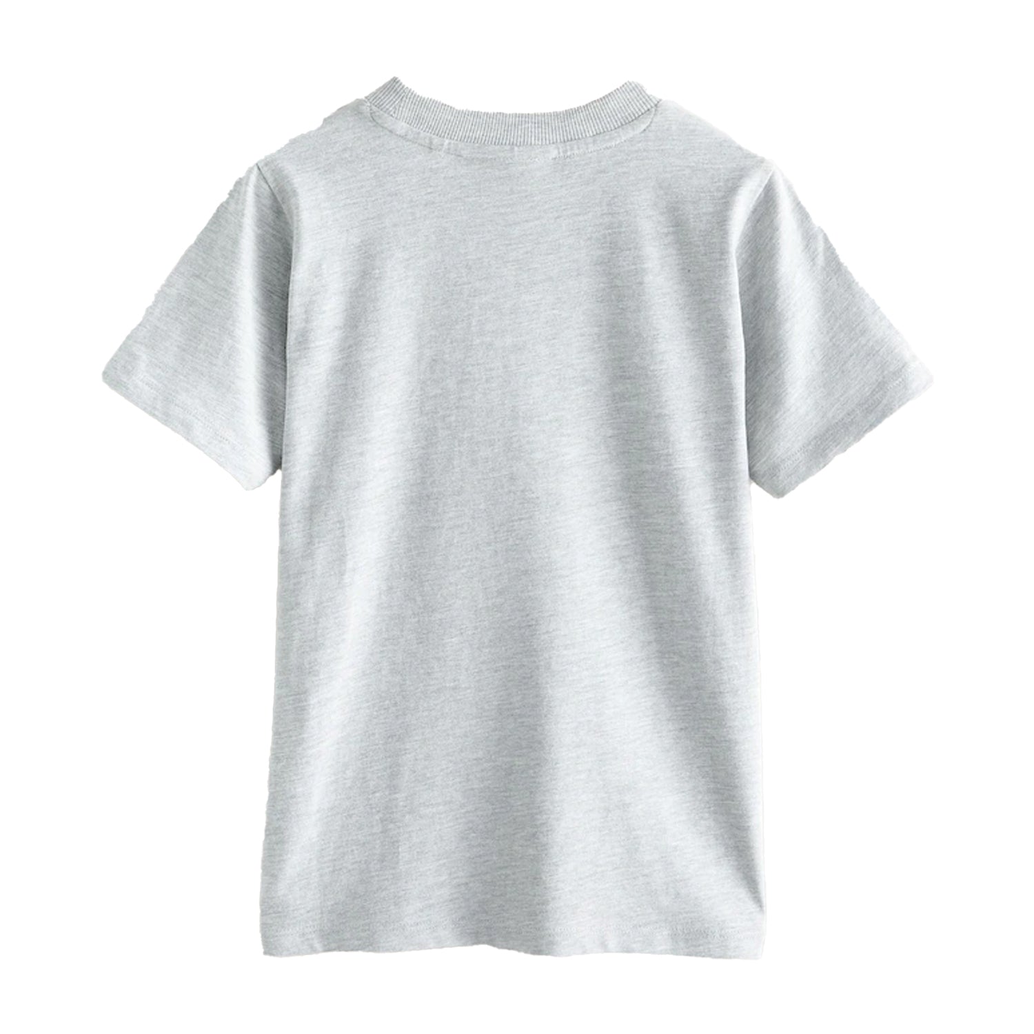 Grey - Back - Clarks Boys Embroidered Logo Relaxed Fit T-Shirt (Pack of 3)