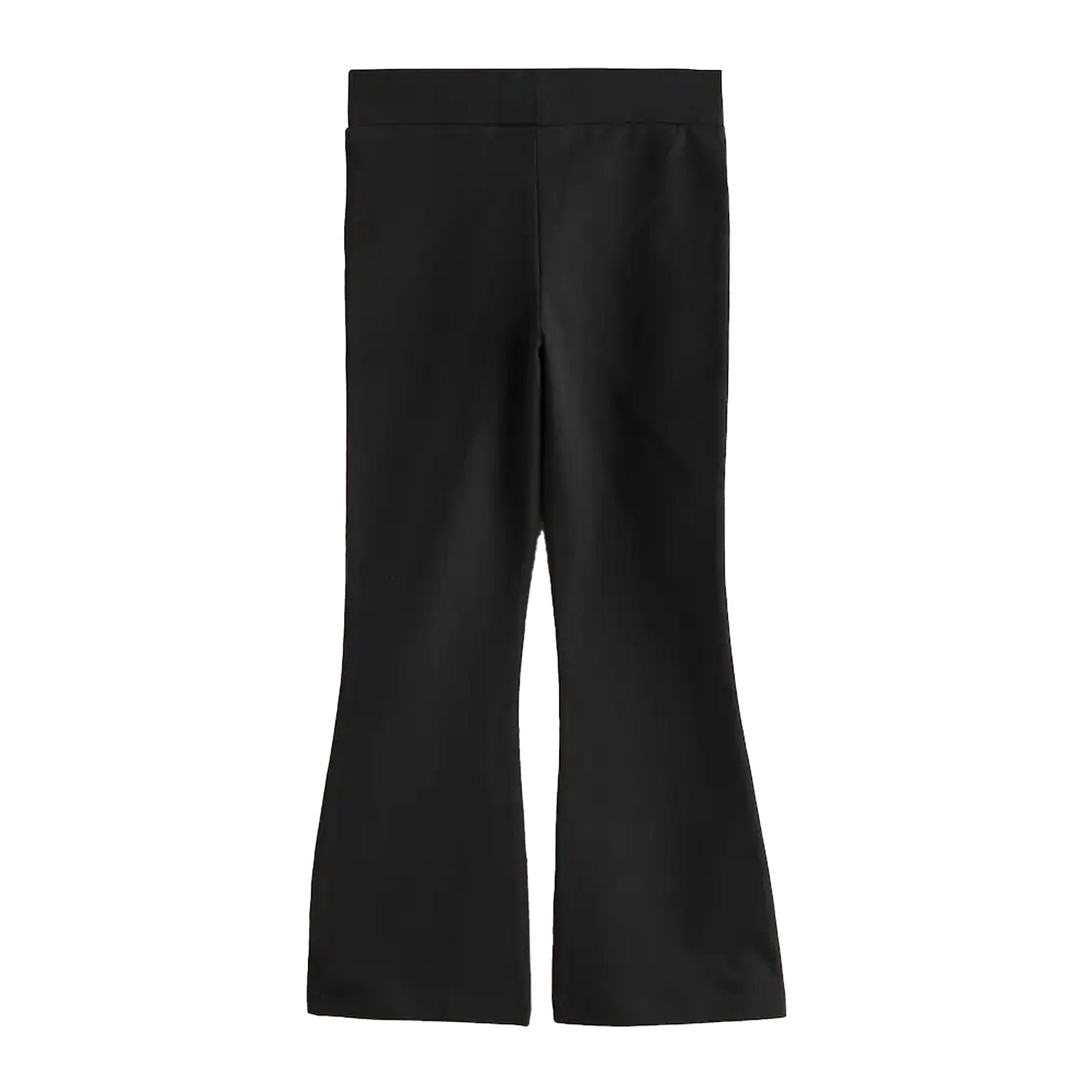 Black - Back - Clarks Girls Flared Leggings (Pack of 2)