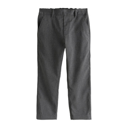 Grey - Back - Clarks Boys Pull-On Regular Trousers (Pack of 3)