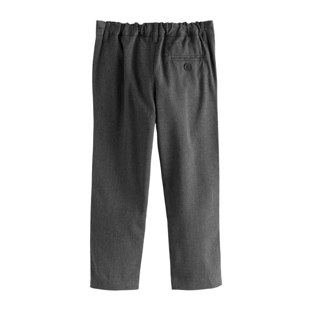 Grey - Side - Clarks Boys Pull-On Regular Trousers (Pack of 3)