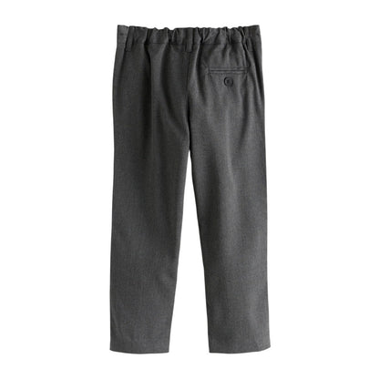 Grey - Side - Clarks Boys Pull-On Regular Trousers (Pack of 3)