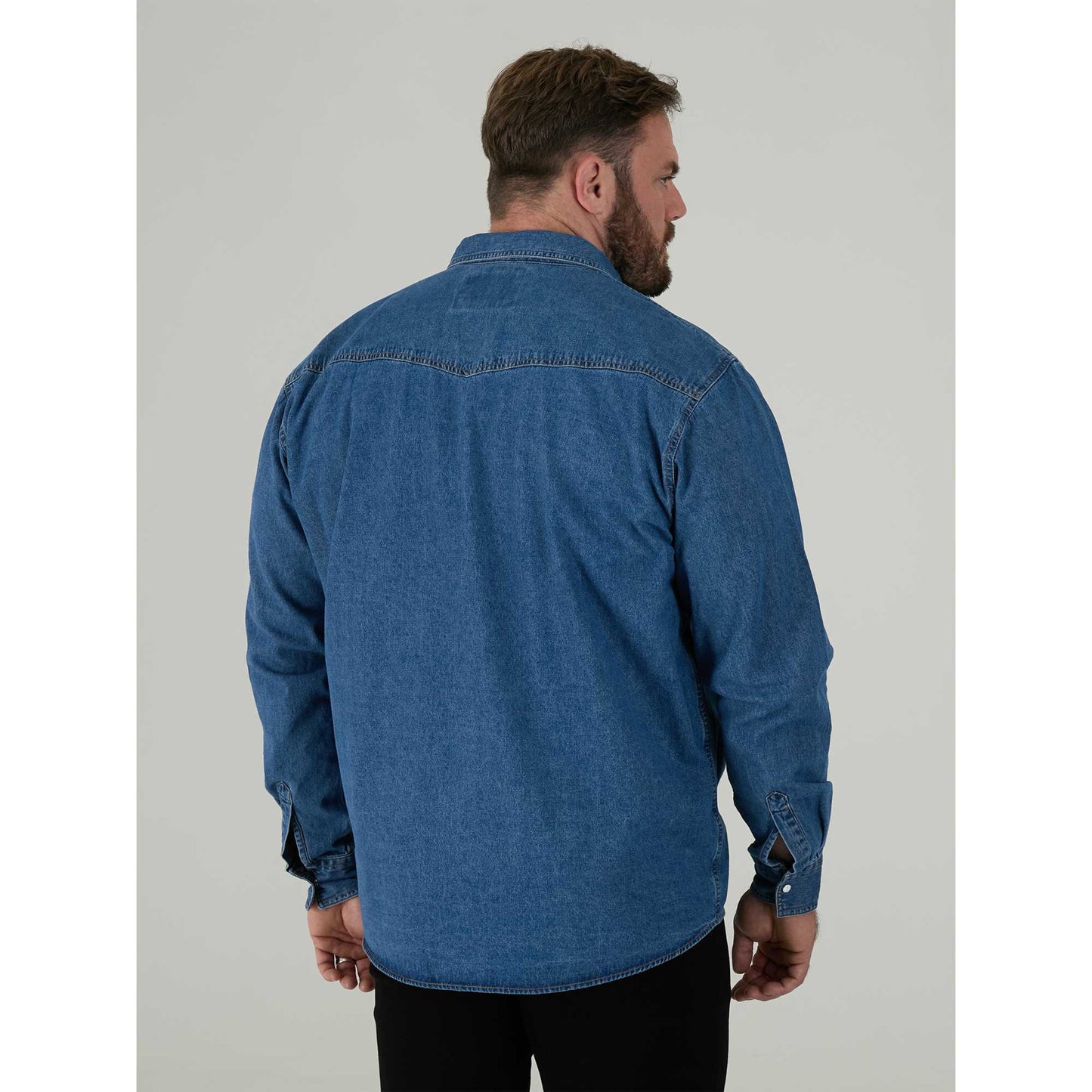 Stonewash - Lifestyle - Duke Mens D555 Western Denim Shirt