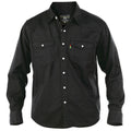 Black - Front - Duke Mens Western Style Denim Shirt