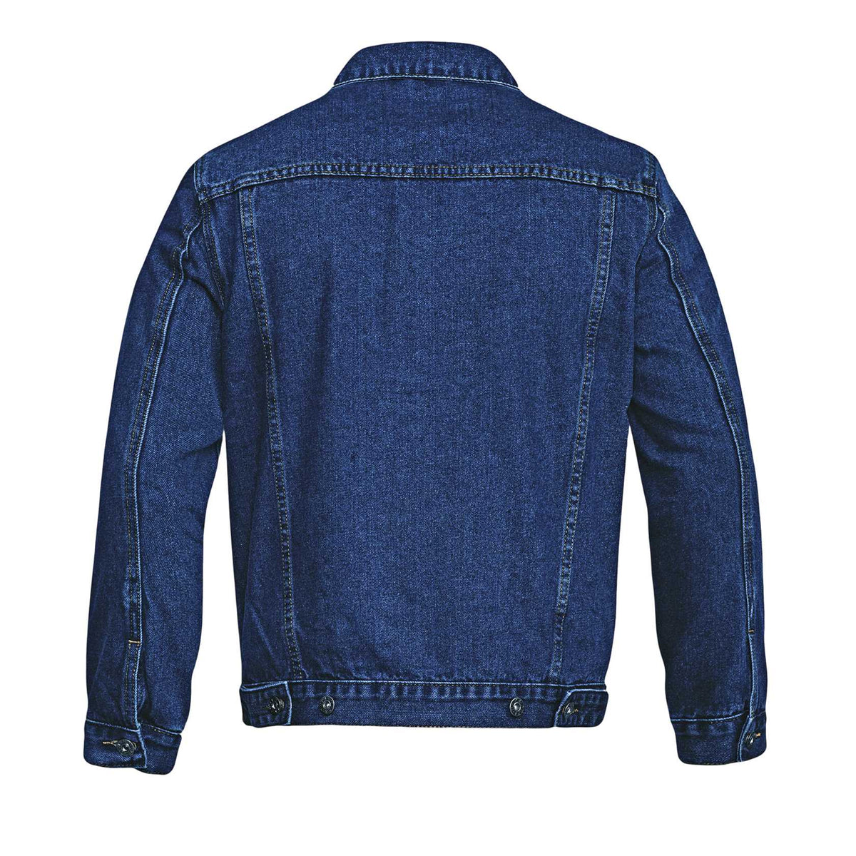 Stonewash - Back - Duke Mens D555 London Trucker Denim Jacket
