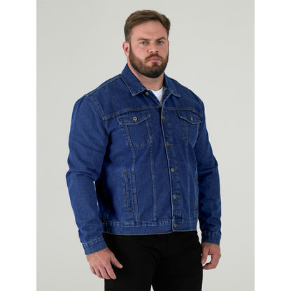 Stonewash - Side - Duke Mens D555 London Trucker Denim Jacket