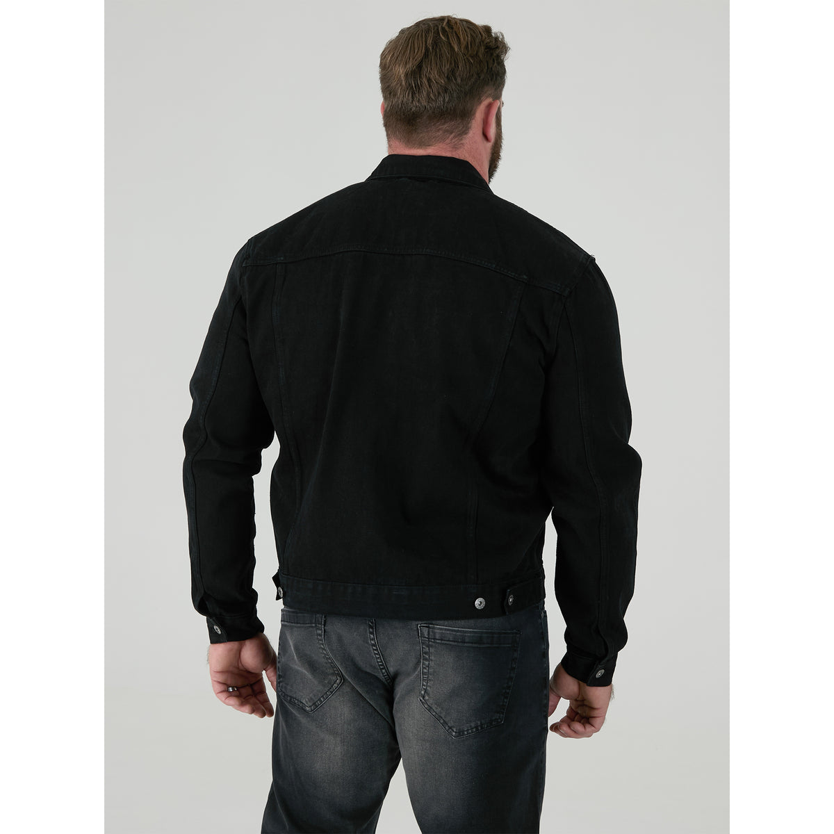 Black - Lifestyle - Duke Mens D555 London Trucker Denim Jacket