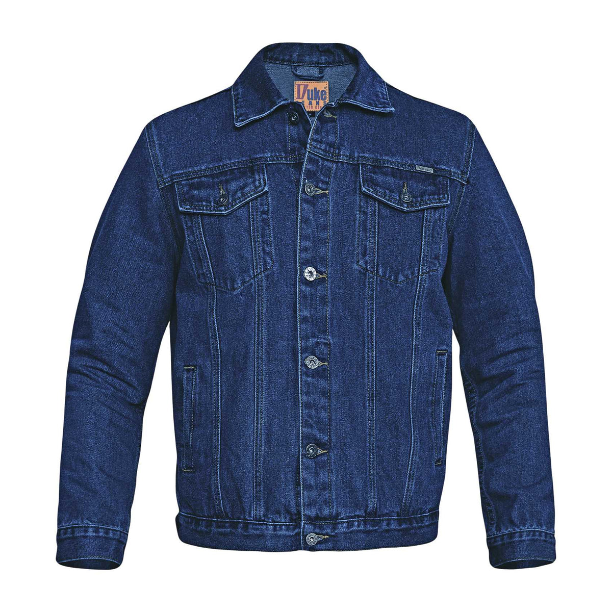 Stonewash - Front - Duke Mens D555 London Trucker Denim Jacket
