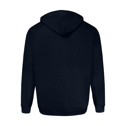Navy - Back - Duke Mens D555 Rockford Cantor Heavyweight Kingsize Full Zip Hoodie