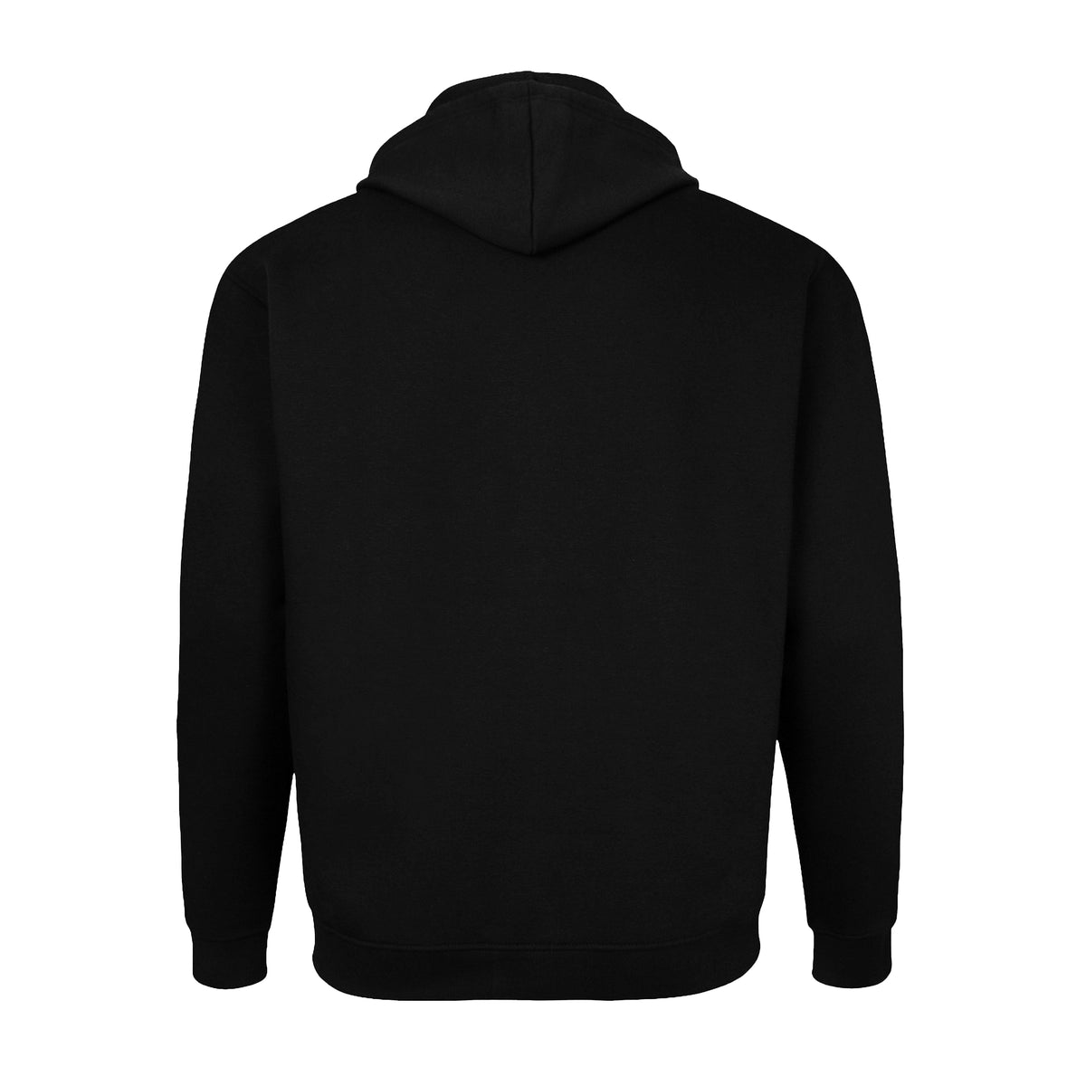 Black - Back - Duke Mens D555 Rockford Cantor Heavyweight Kingsize Full Zip Hoodie
