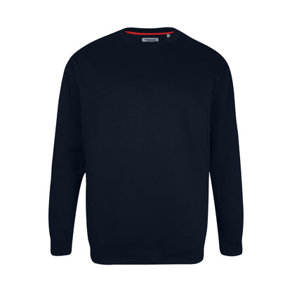 Navy - Front - Duke Mens D555 Sweat Rockford Crew Neck Kingsize Jumper