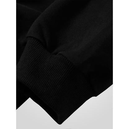 Black - Side - Duke Mens D555 Sweat Rockford Crew Neck Kingsize Jumper