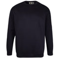 Navy - Front - D555 Mens Rockford Kingsize Sweat Crew Neck Jumper