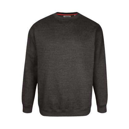 Grey - Front - Duke Mens D555 Sweat Rockford Crew Neck Kingsize Jumper