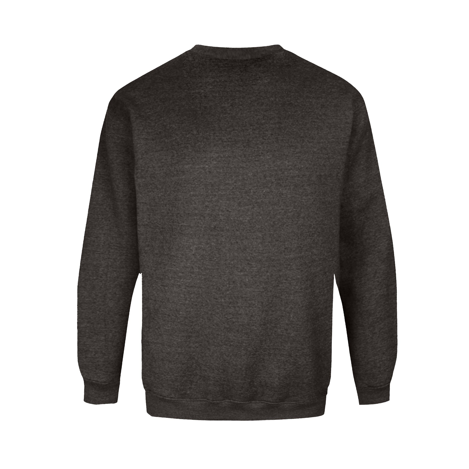 Grey - Back - Duke Mens D555 Sweat Rockford Crew Neck Kingsize Jumper