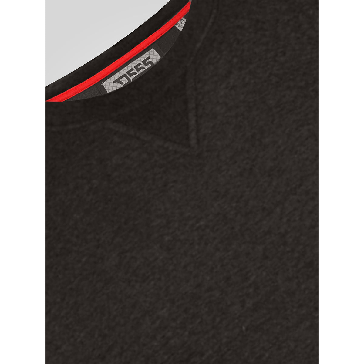 Grey - Side - Duke Mens D555 Sweat Rockford Crew Neck Kingsize Jumper
