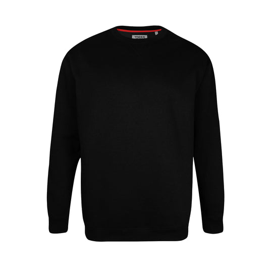 Black - Front - Duke Mens D555 Sweat Rockford Crew Neck Kingsize Jumper