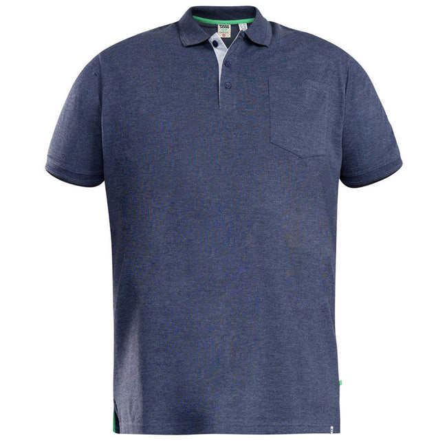 Denim - Front - Duke Mens D555 Grant Kingsize Pique Polo Shirt